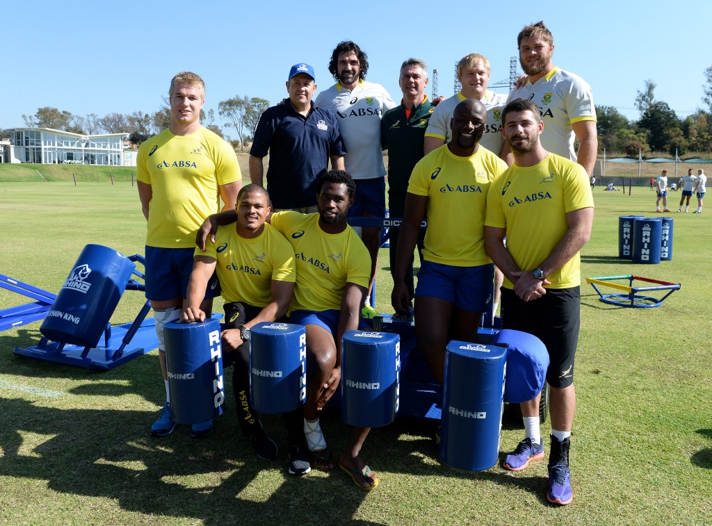 Springboks training and media session